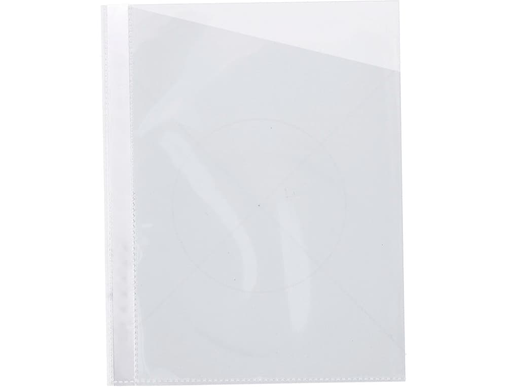 Funda protectora q-connect corte oblicuo 290x195 cristal sin taladros pvc 90mc caja de 100 unidades