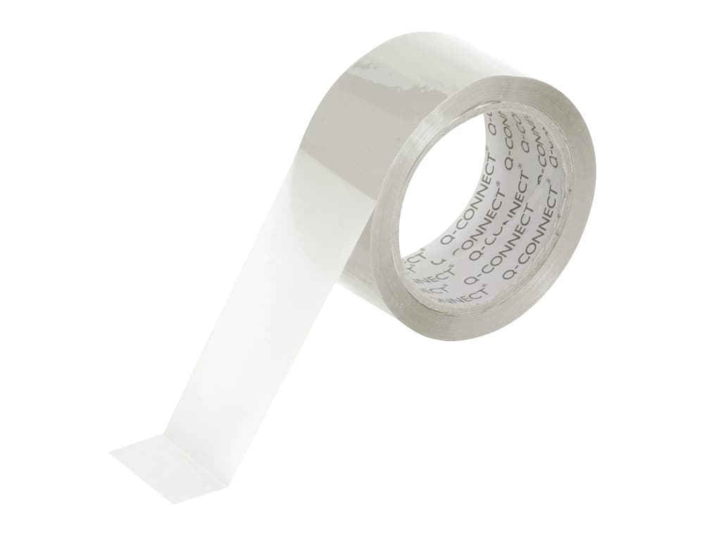 Cinta adhesiva q-connect polipropileno 66 m x 75 mm para embalaje