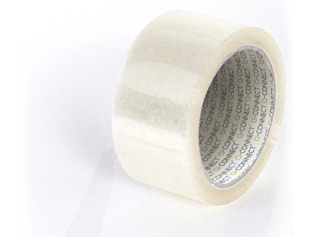 Cinta adhesiva q-connect polipropileno 66 m x 75 mm para embalaje