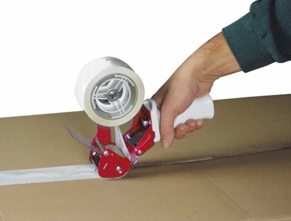 Cinta adhesiva de embalaje Q-Connect de polipropileno, 66 m × 75 mm – Blanco