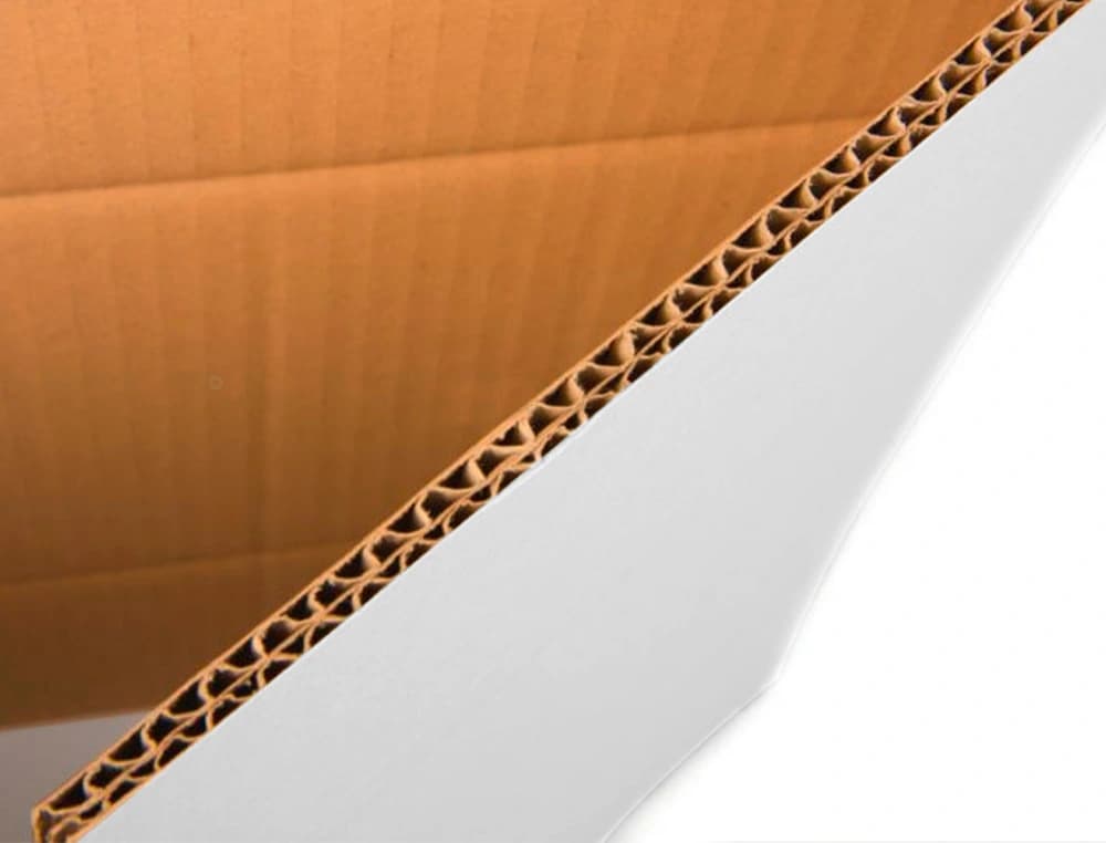 Caja para embalar q-connect ultra resistente regulable en altura carton canal doble 7 mmcolor blanco 450x280x375 mm