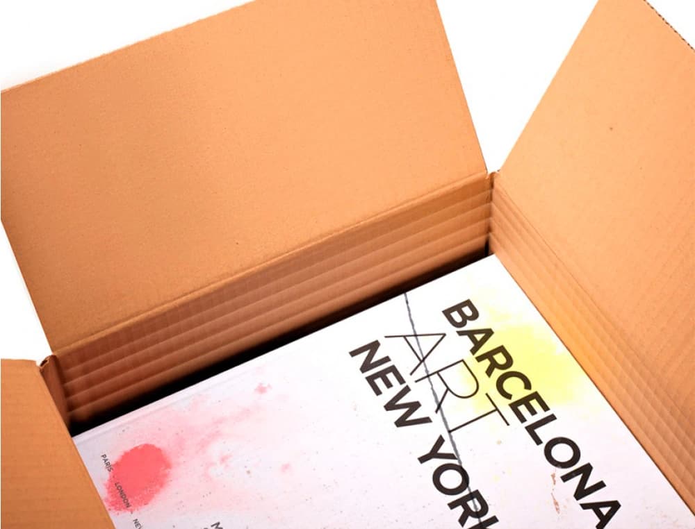 Caja para embalar q-connect ultra resistente regulable en altura carton canal doble 7 mmcolor blanco 450x280x375 mm