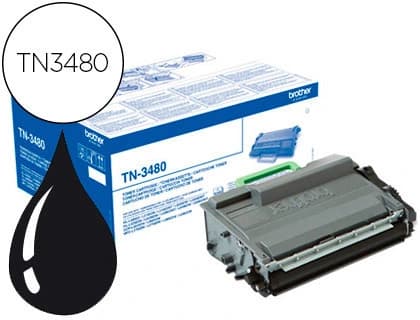 Brother Toner brother tn-3480 dcp-l5500dn / dcp-l6600dw / hl-l5000d / mfc-l5700 alta capacidad negro 8000 pag
