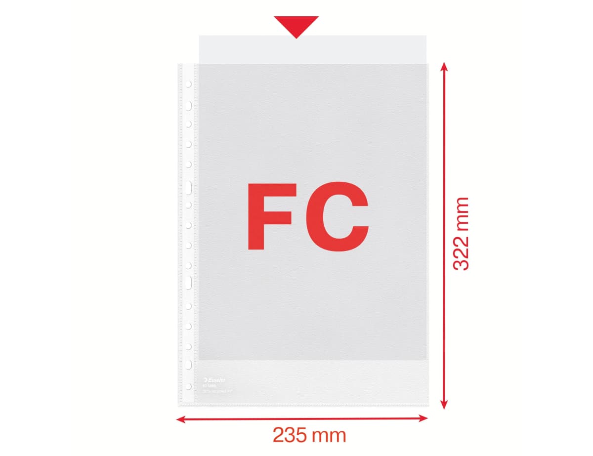 Funda multitaladro esselte polipropileno 60 mc piel de naranja caja de 100 unidades