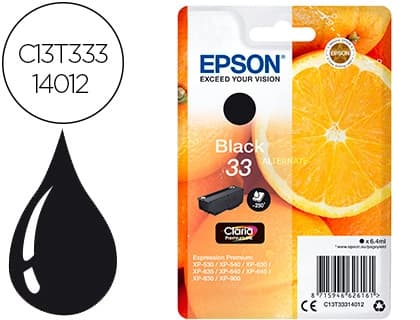 Epson Ink-jet epson expression premiun 33 t3331 xp-530 / xp-630 / xp-640 / xp-830 / xp-900 negro 250 pag
