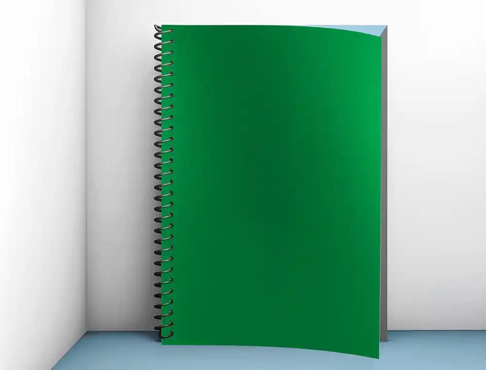 Tapa de encuadernación Liderpapel de polipropileno opaco de 0,8 mm, DIN A4, paquete de 50 unidades – Verde