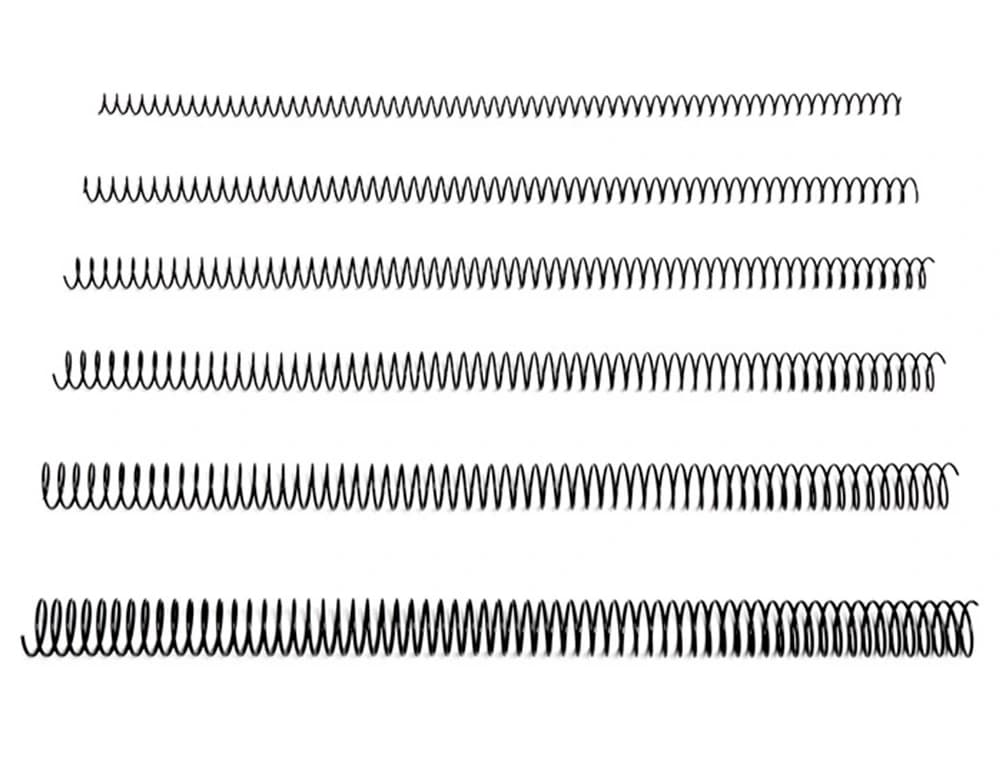 Espiral metalico q-connect 56 4:1 18mm 1,2mm caja de 100 unidades