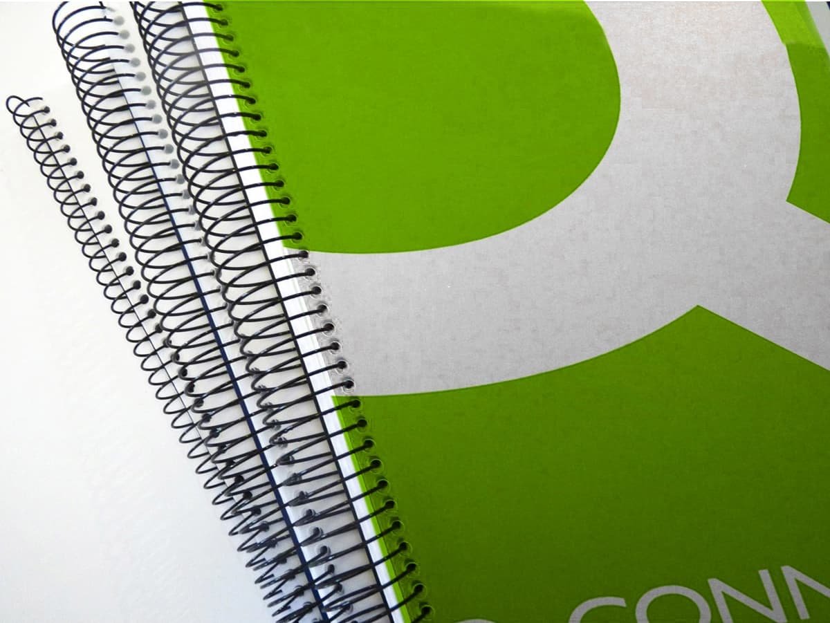 Espiral metalico q-connect 64 5:1 38mm 1,2mm caja de 25 unidades