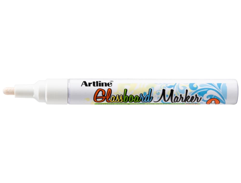 Rotulador artline glass marker especial cristal borrable en seco o humedo