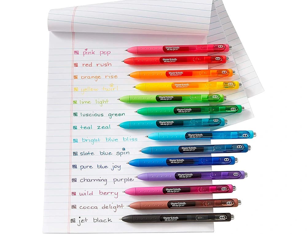Boligrafo paper mate inkjoy retractil gel pen trazo 0,7 mm