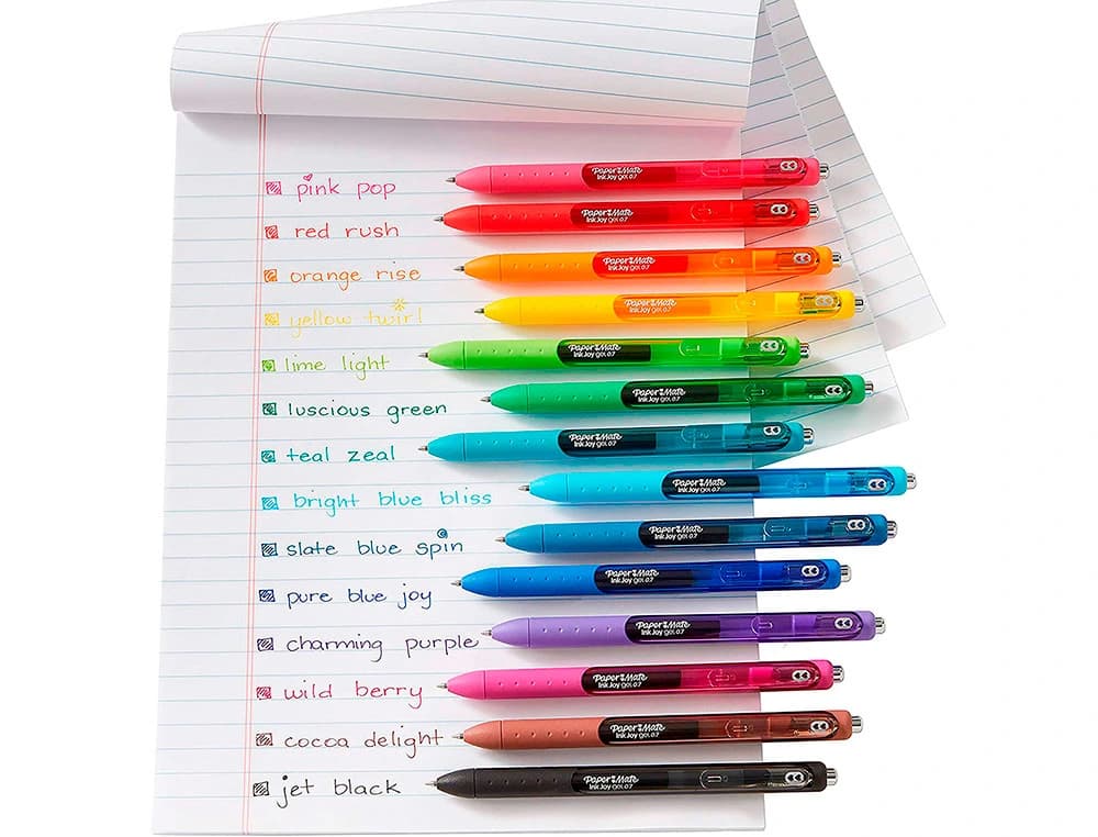 Boligrafo paper mate inkjoy retractil gel pen trazo 0,7 mm