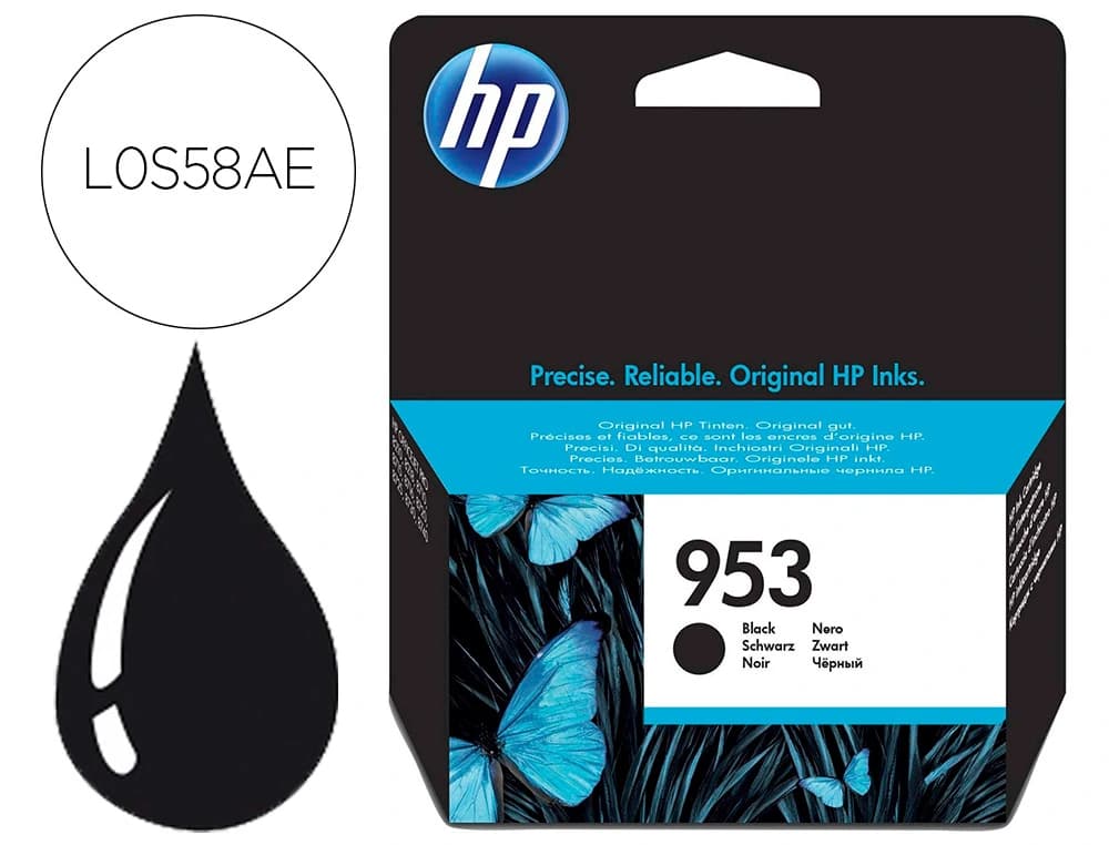 Hp Ink-jet hp 953 officejet pro 8210 / 8218 / 8710 / 8715 / 8718 / 8719 / 8720 / 8725 / 8730 / 874 negro 900 pag