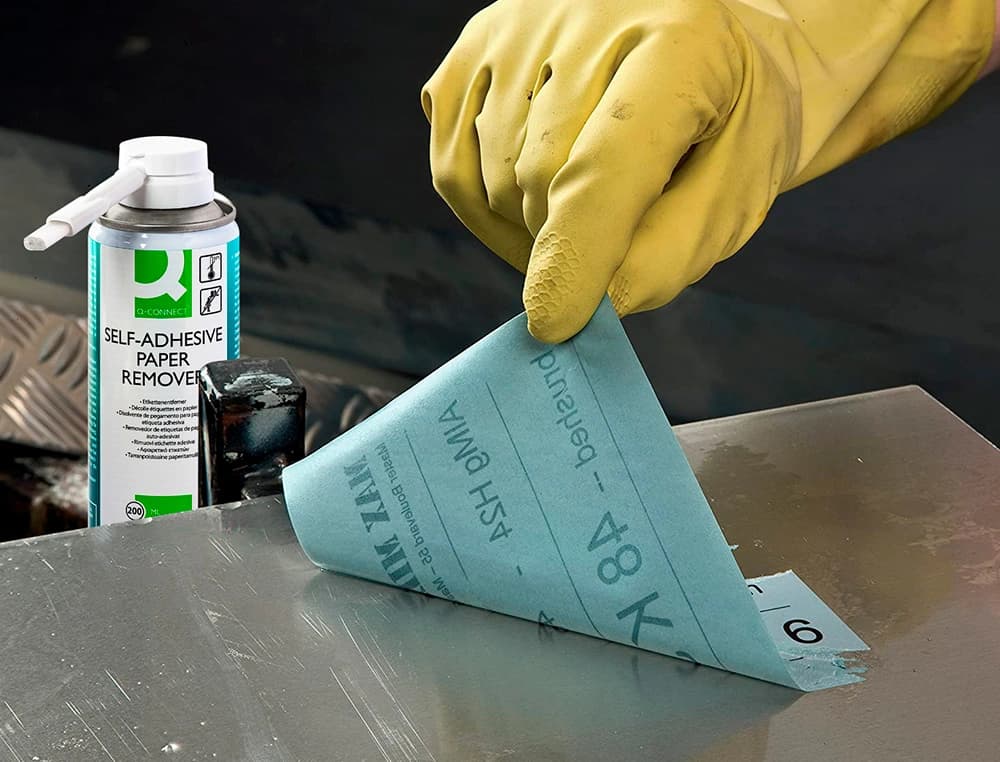 Limpiador de pegamento q-connect para etiqueta adhesiva bote de 200 ml