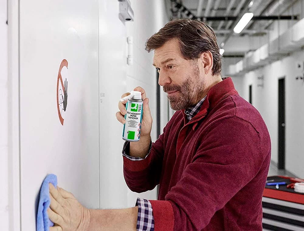 Limpiador de pegamento q-connect para etiqueta adhesiva bote de 200 ml