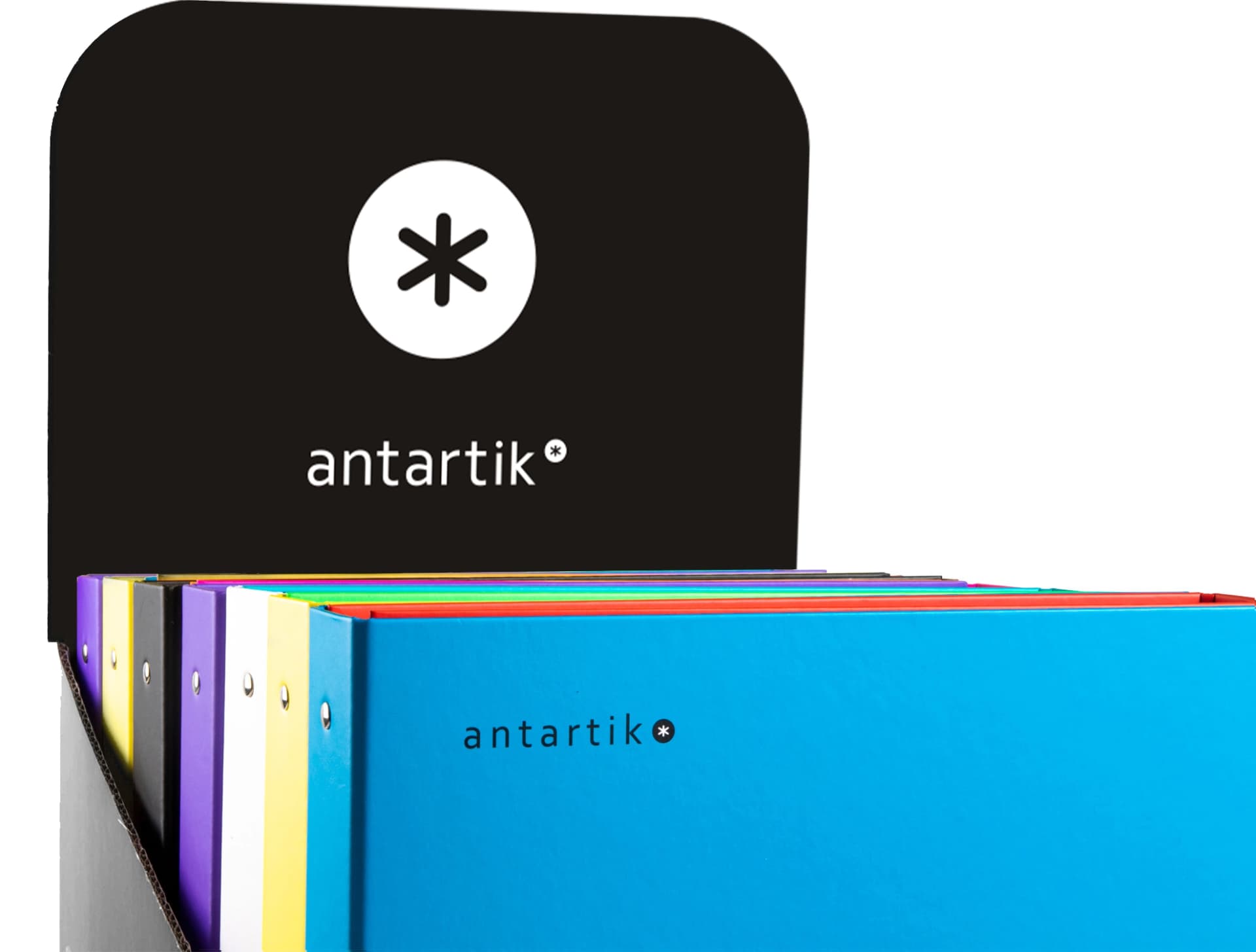 Carpeta antartik a4 forrada 4 anillas 40 mm mixtas