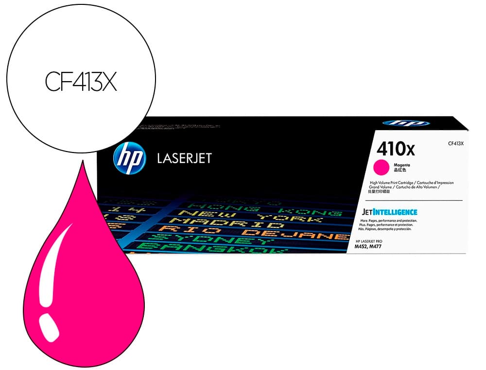Toner hp color laserjet pro m377 / m452 / mfp m477 magenta 5000 paginas