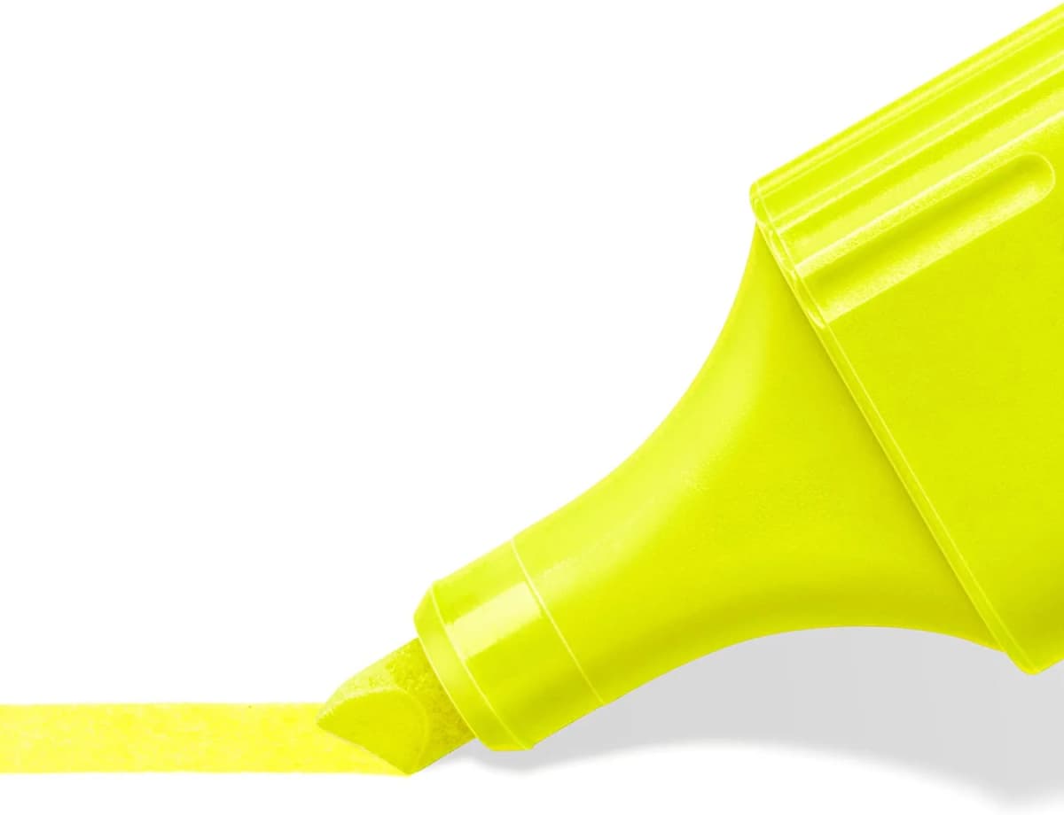 Rotulador fluorescente Staedtler Textsurfer Classic 364 de punta biselada, recargable – Amarillo