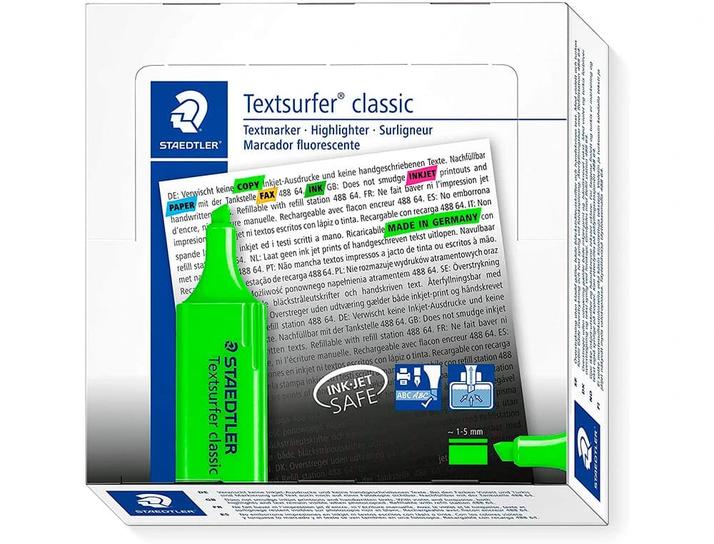Rotulador staedtler textsurfer classic 364 fluorescente