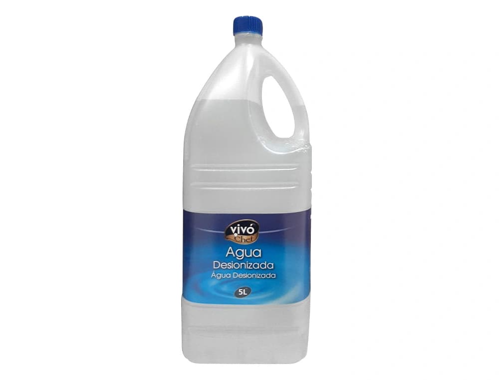 Agua desionizada vivochef garrafa 5l