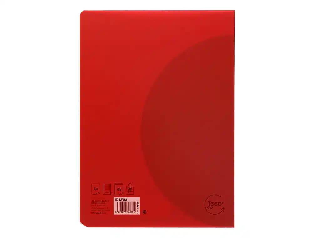Libreta liderpapel 360 tapa de plastico 48 hojas 90gr horizontal con doble margen colores surtidos