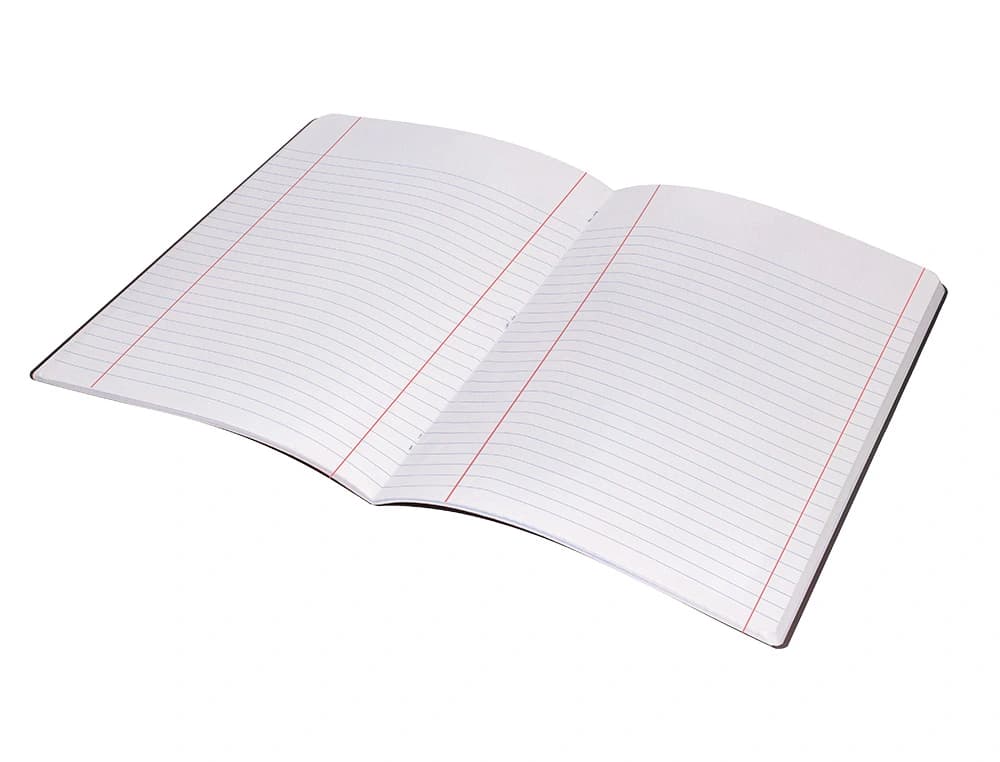 Libreta liderpapel 360 tapa de plastico 48 hojas 90gr horizontal con doble margen tapa