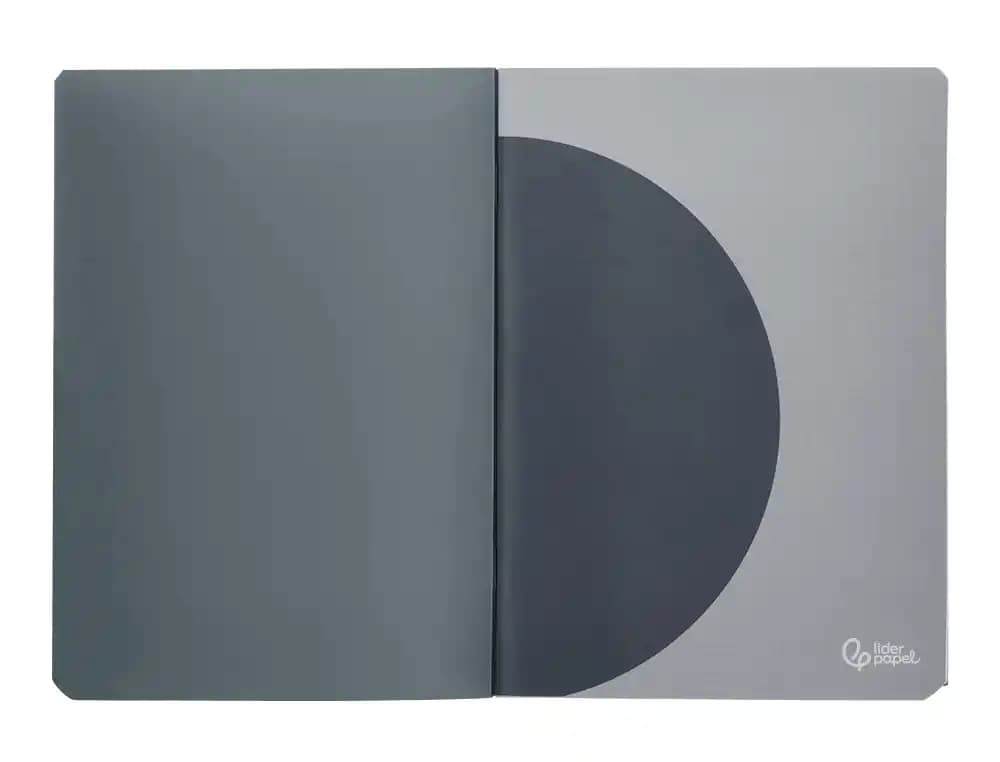Libreta liderpapel 360 tapa de plastico 48 hojas 90gr 5mm con doble margen tapa