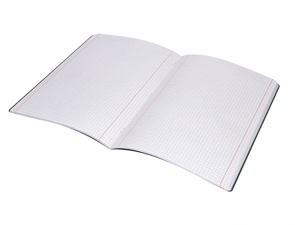 Libreta liderpapel 360 tapa de plastico 48 hojas 90gr 5mm con doble margen tapa