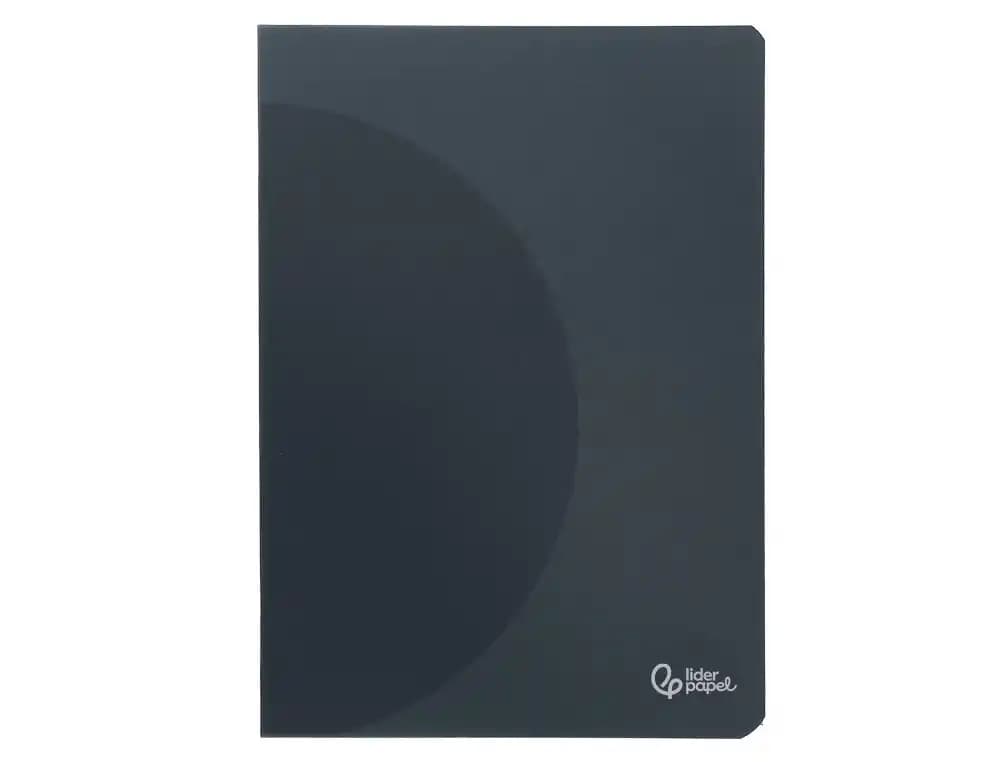 Libreta liderpapel 360 tapa de plastico 48 hojas 90gr 5mm con doble margen tapa