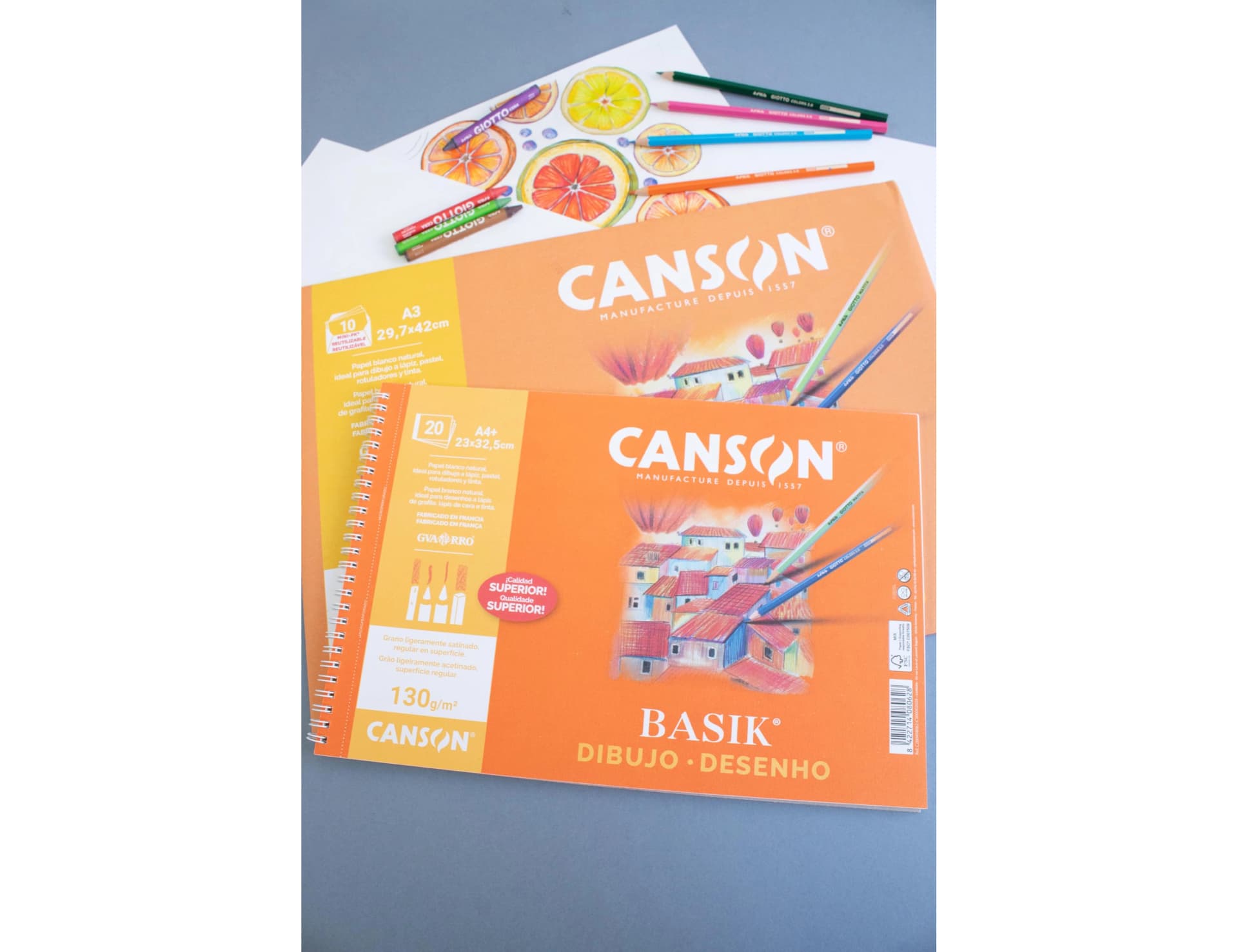 Bloc dibujo basik din a4 23x32.5 cm 20 hojas de 150 gr/m2