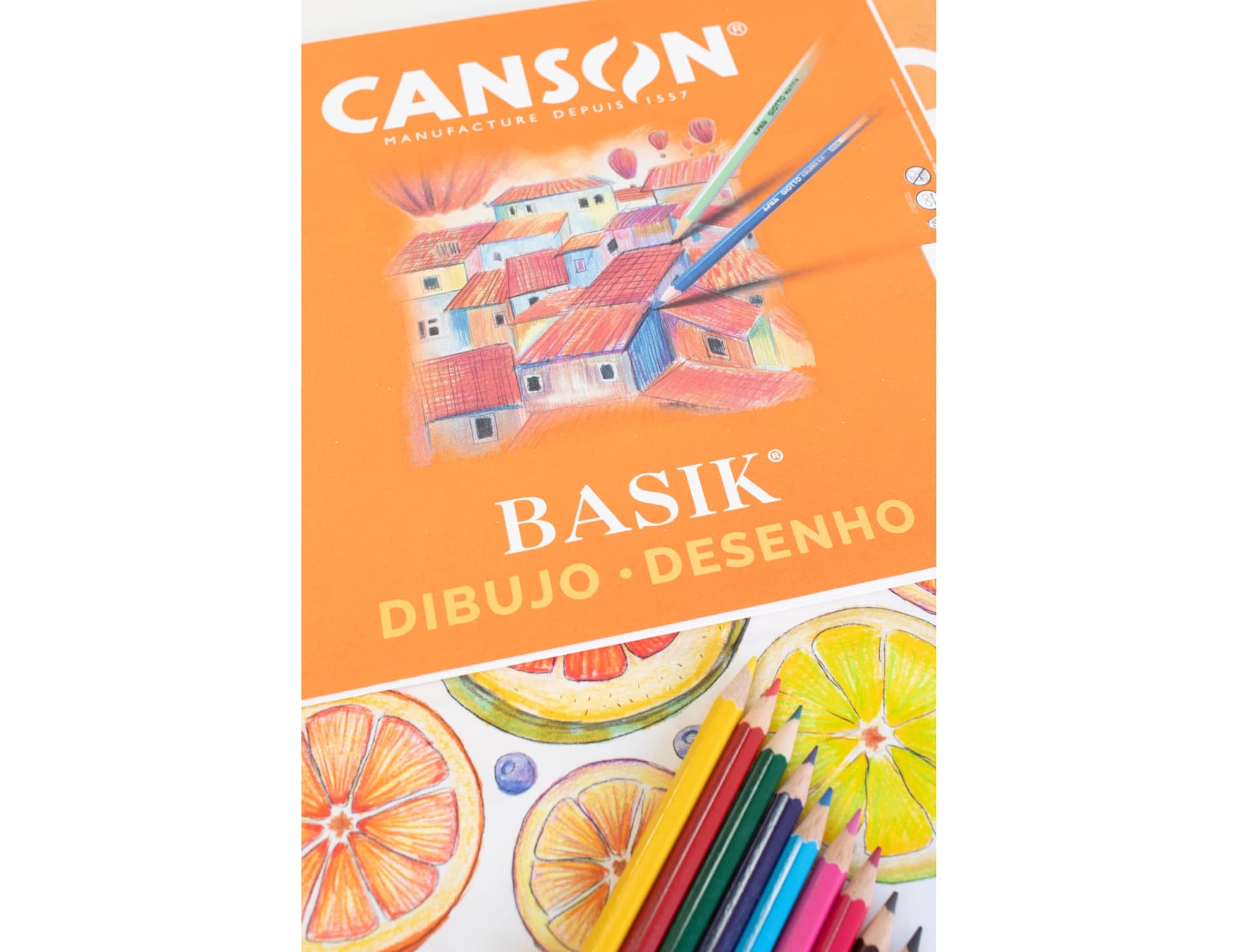 Bloc dibujo basik din a4 23x32.5 cm 20 hojas de 150 gr/m2