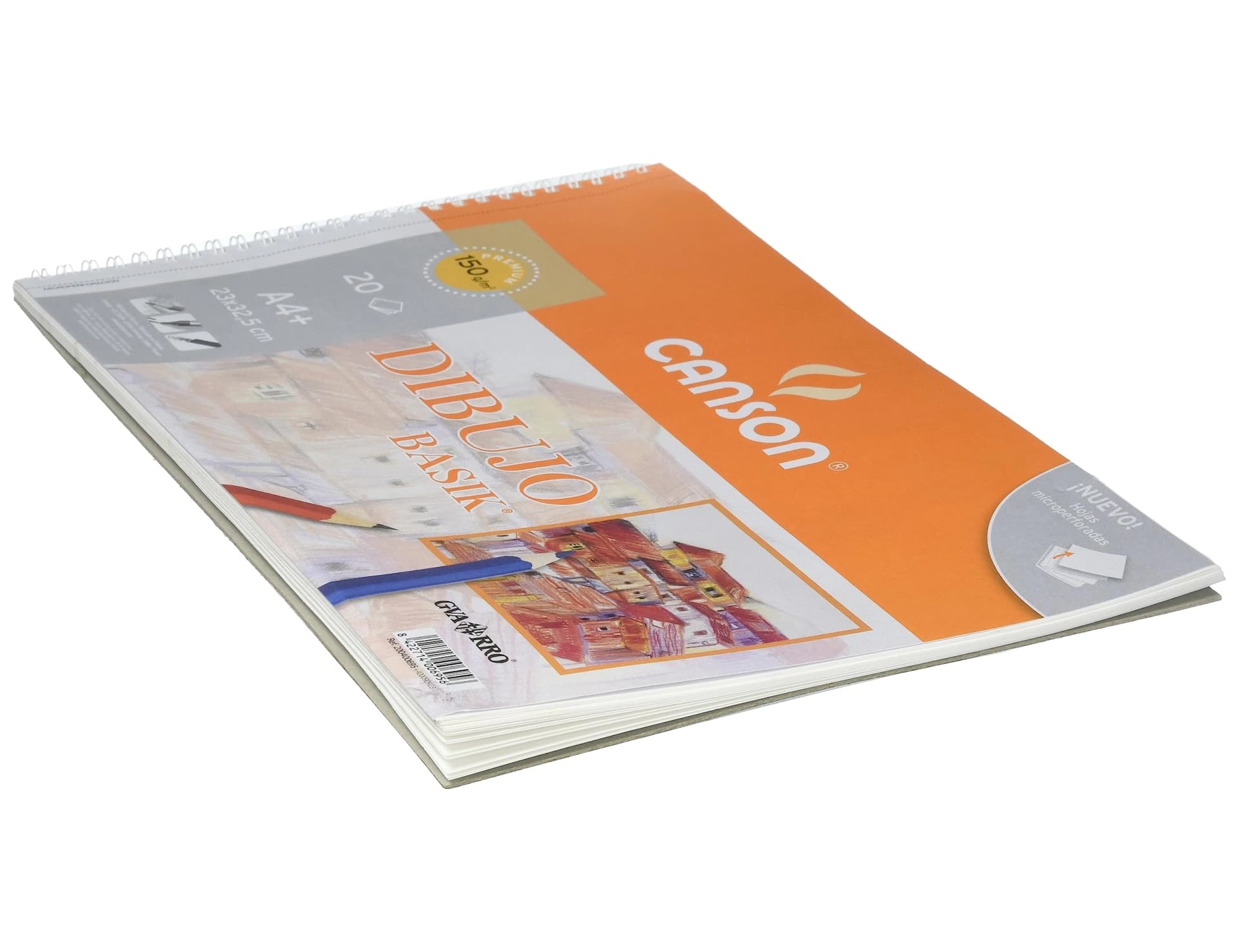 Bloc dibujo basik din a4 23x32.5 cm 20 hojas de 150 gr/m2