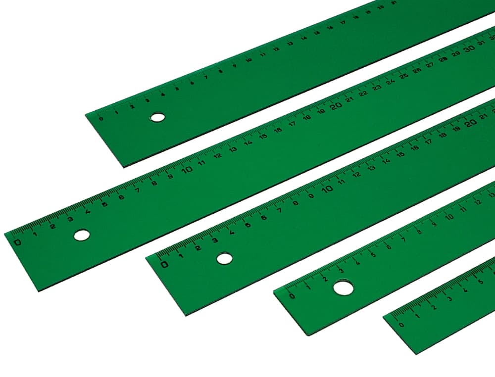 Regla faber castell 100 cm plastico verde