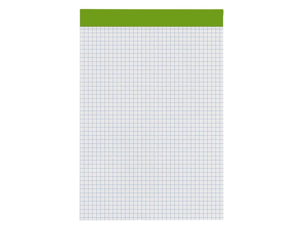 Bloc notas liderpapel cuadro 4 mm 80 hojas 60 g/m2 perforado sin tapa