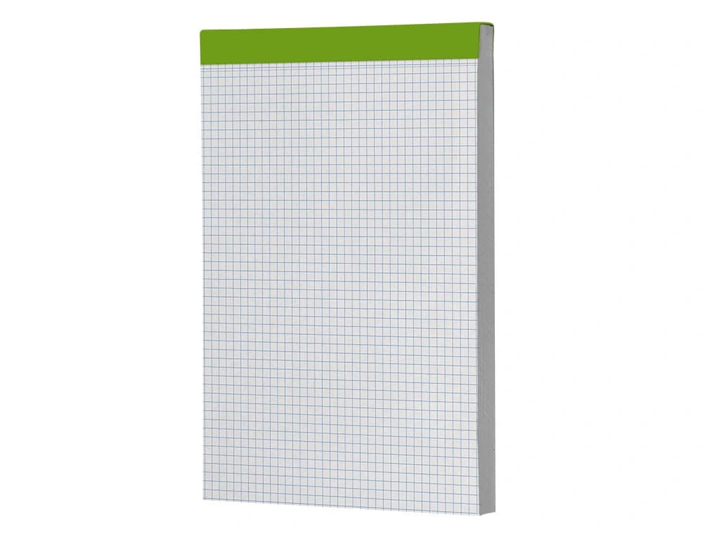 Bloc notas liderpapel cuadro 4 mm 80 hojas 60 g/m2 perforado sin tapa