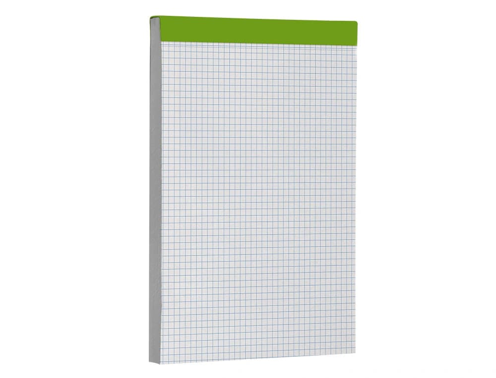 Bloc notas liderpapel cuadro 4 mm 80 hojas 60 g/m2 perforado sin tapa
