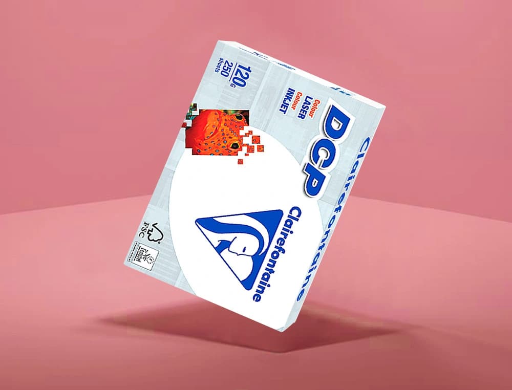 Papel fotocopiadora clairefontaine 120 gramos paquete de 250 hojas