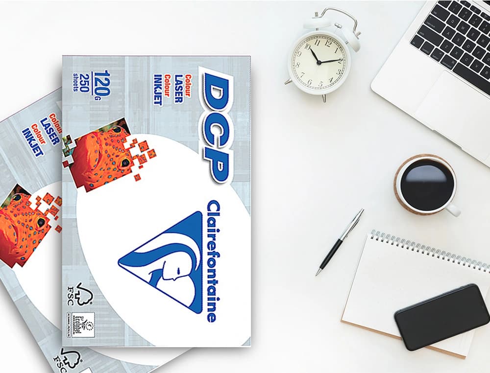 Papel fotocopiadora clairefontaine 120 gramos paquete de 250 hojas