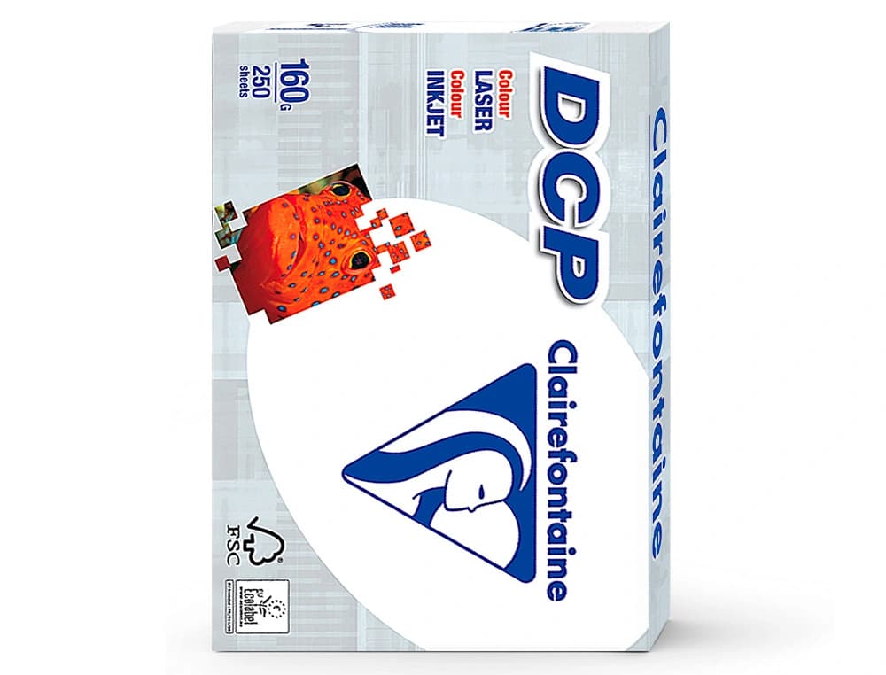 Papel fotocopiadora clairefontaine 160 gramos paquete de 250 hojas