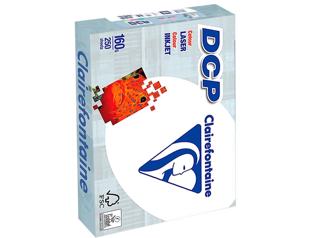 Papel fotocopiadora clairefontaine 160 gramos paquete de 250 hojas