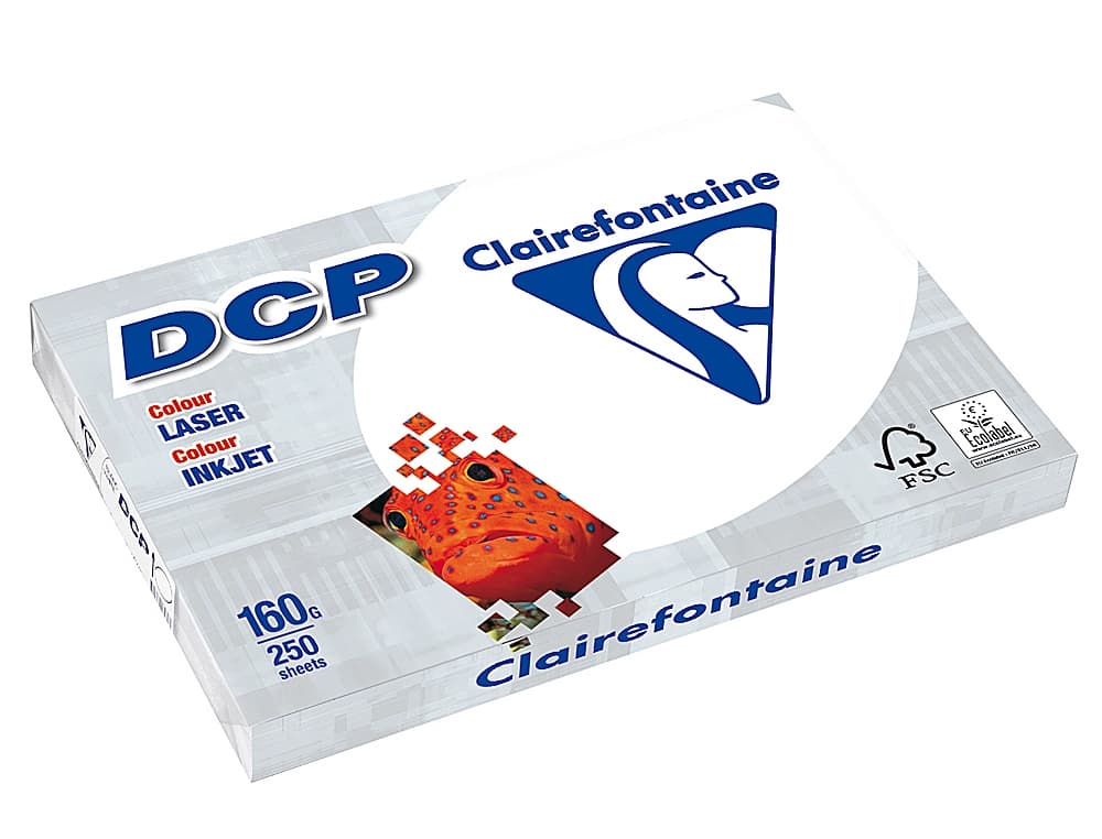 Papel fotocopiadora clairefontaine 160 gramos paquete de 250 hojas