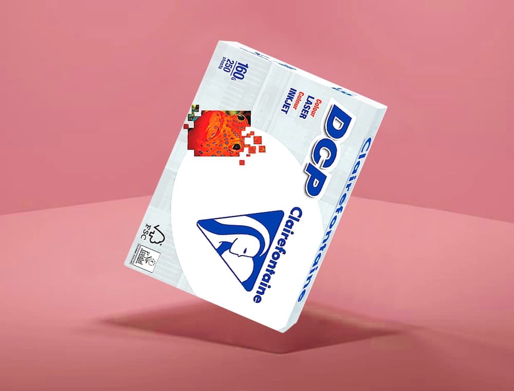 Papel fotocopiadora clairefontaine 160 gramos paquete de 250 hojas