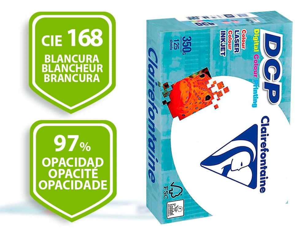 Papel fotocopiadora clairefontaine paquete de 125 hojas