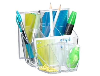 Cep Organizador sobremesa cep con 8 compartimentos plastico transparente