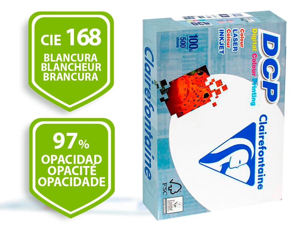 Papel fotocopiadora clairefontaine 100 gramos paquete de 500 hojas