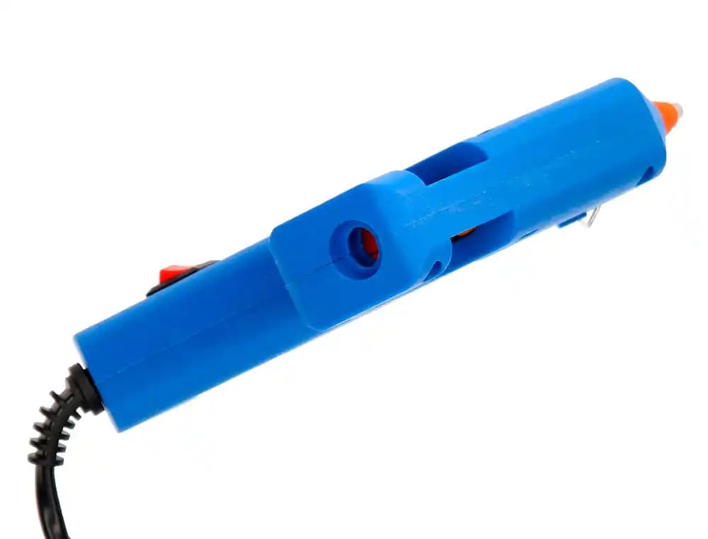 Pistola de silicona caliente mini liderpapel de 25 w con gatillo dispensador y 2 barras de repuesto de 7 mm