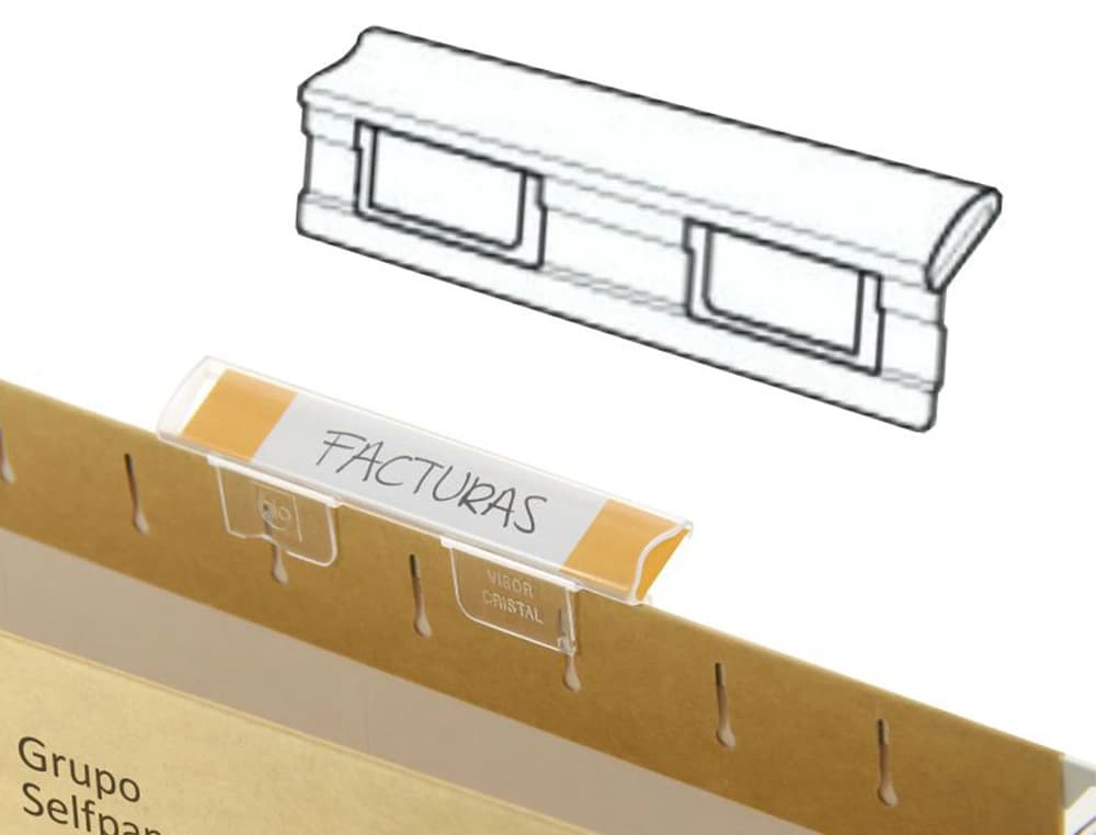 Tira de papel para visores pack de 250 etiquetas