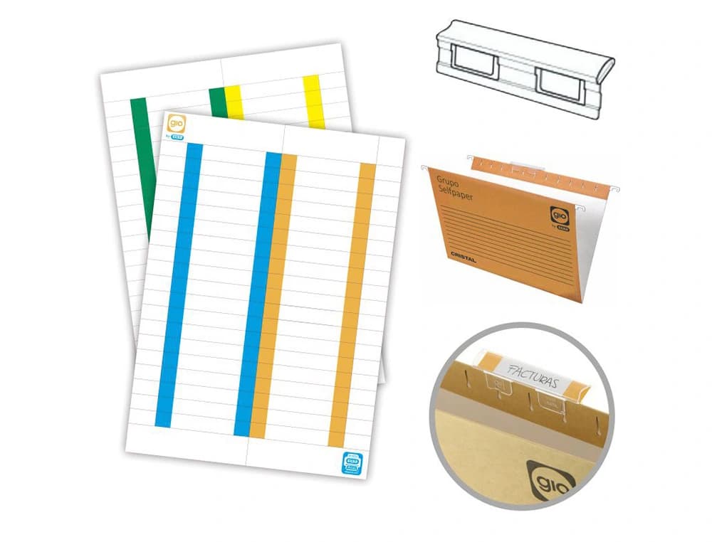 Tira de papel para visores pack de 250 etiquetas