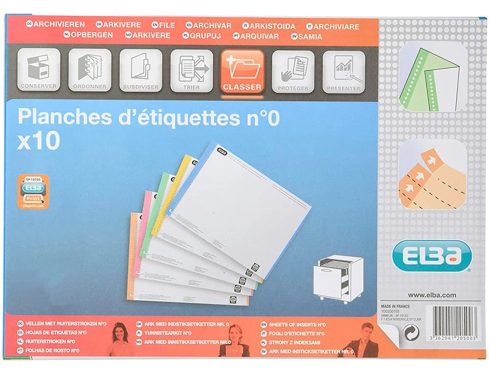 Tira de papel para visores pack de 250 etiquetas