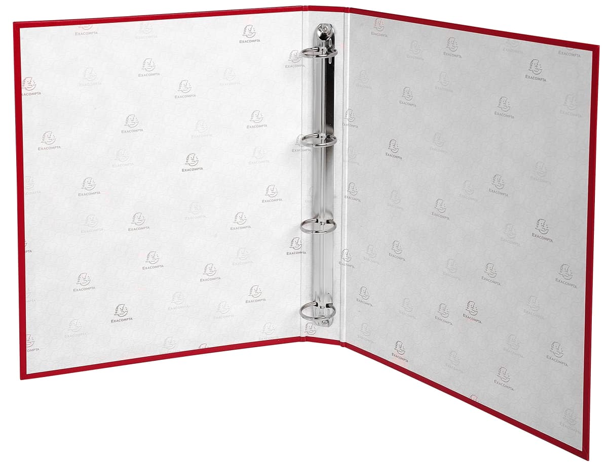 Carpeta Exacompta A4 de cartón forrado con 4 anillas redondas de 30 mm – Surtidos