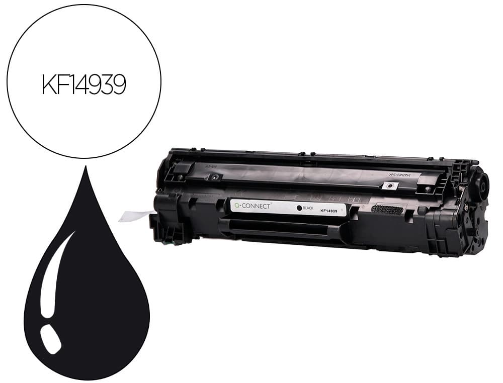 Q-connect Toner q-connect compatible hp ce285a para laserjet p1102/p1102w/m1212nf mfp/m1217nfw mfp/m1132mfp -1.600pag- negro